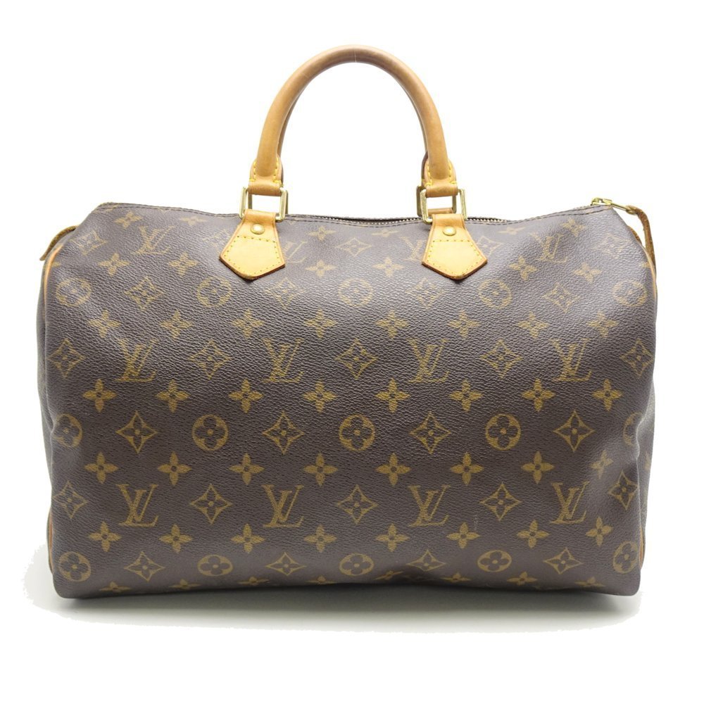 Louis Vuitton Monogram Speedy 35 Brown Shoulder Bag